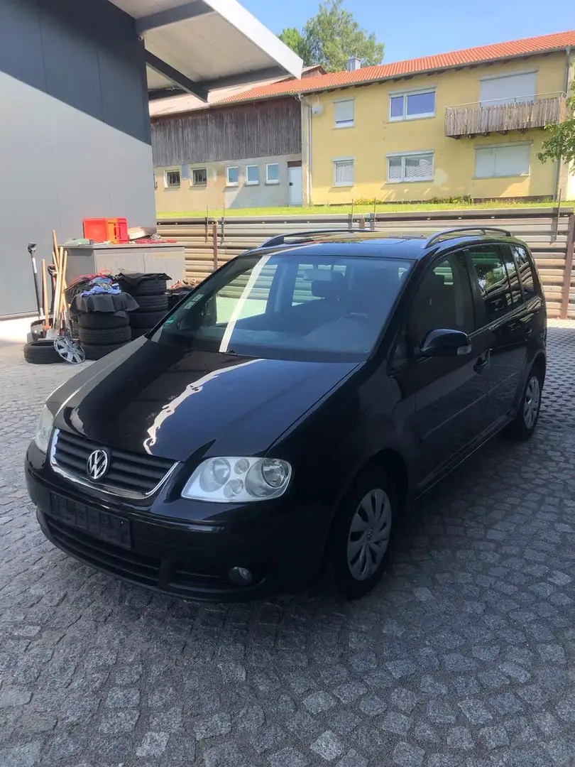 Volkswagen Touran Highline 7Sitzer AHK Zwart - 2