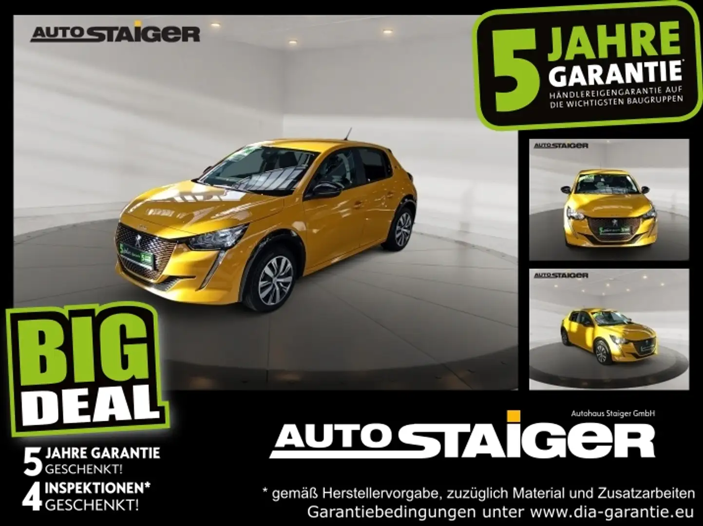 Peugeot 208 -e Active Elektro LED*Klimaautomatik* Gelb - 1