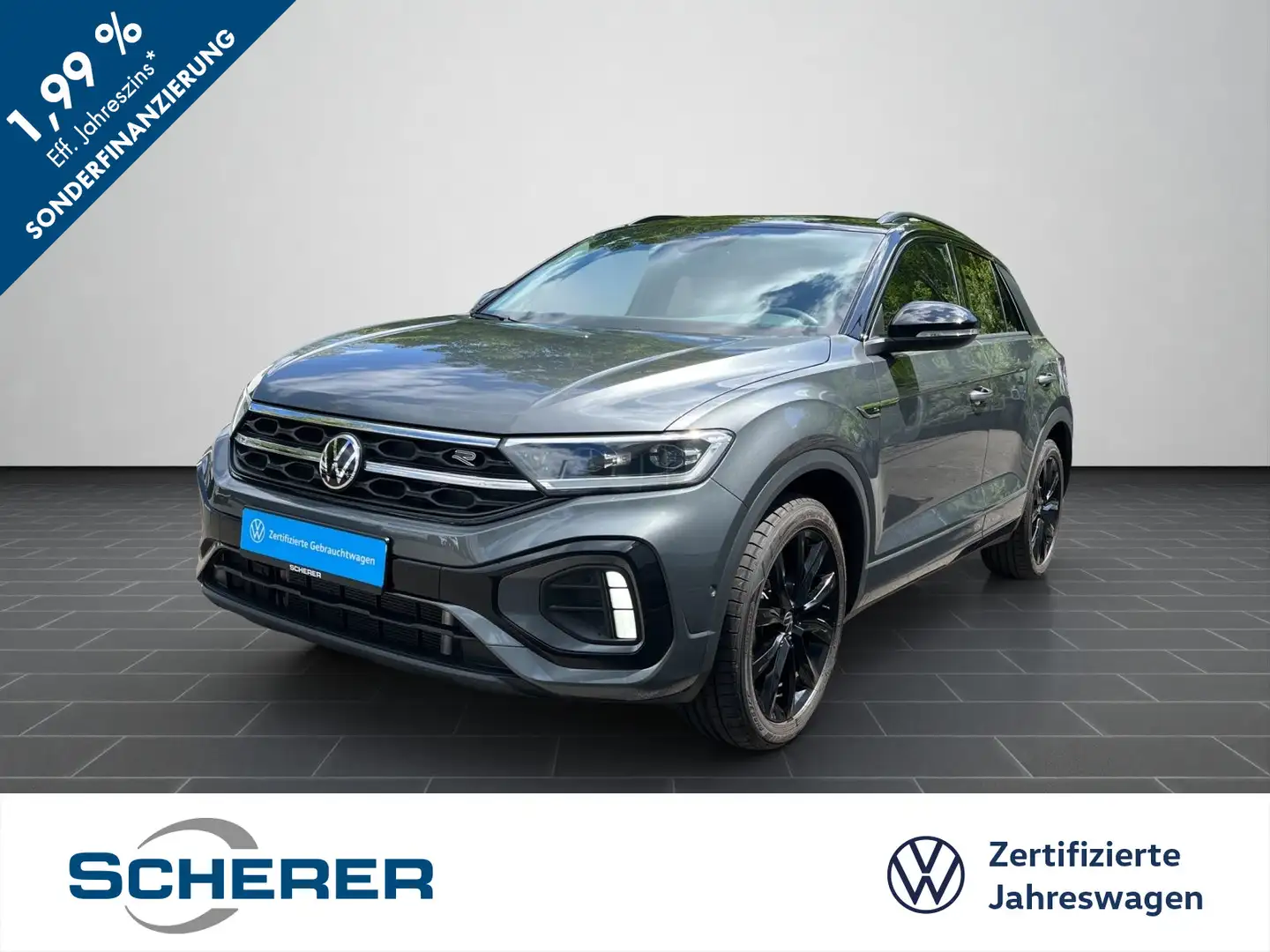Volkswagen T-Roc T-ROC R-Line 1.5 TSI, DSG, *3,99%*, NAVI, AHK, A Grau - 1