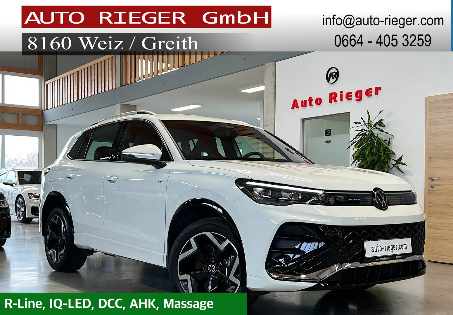 Volkswagen Tiguan 2.0 TDI 142 kW 4Motion R-Line Massage, DCC, AHK Blanc - 1
