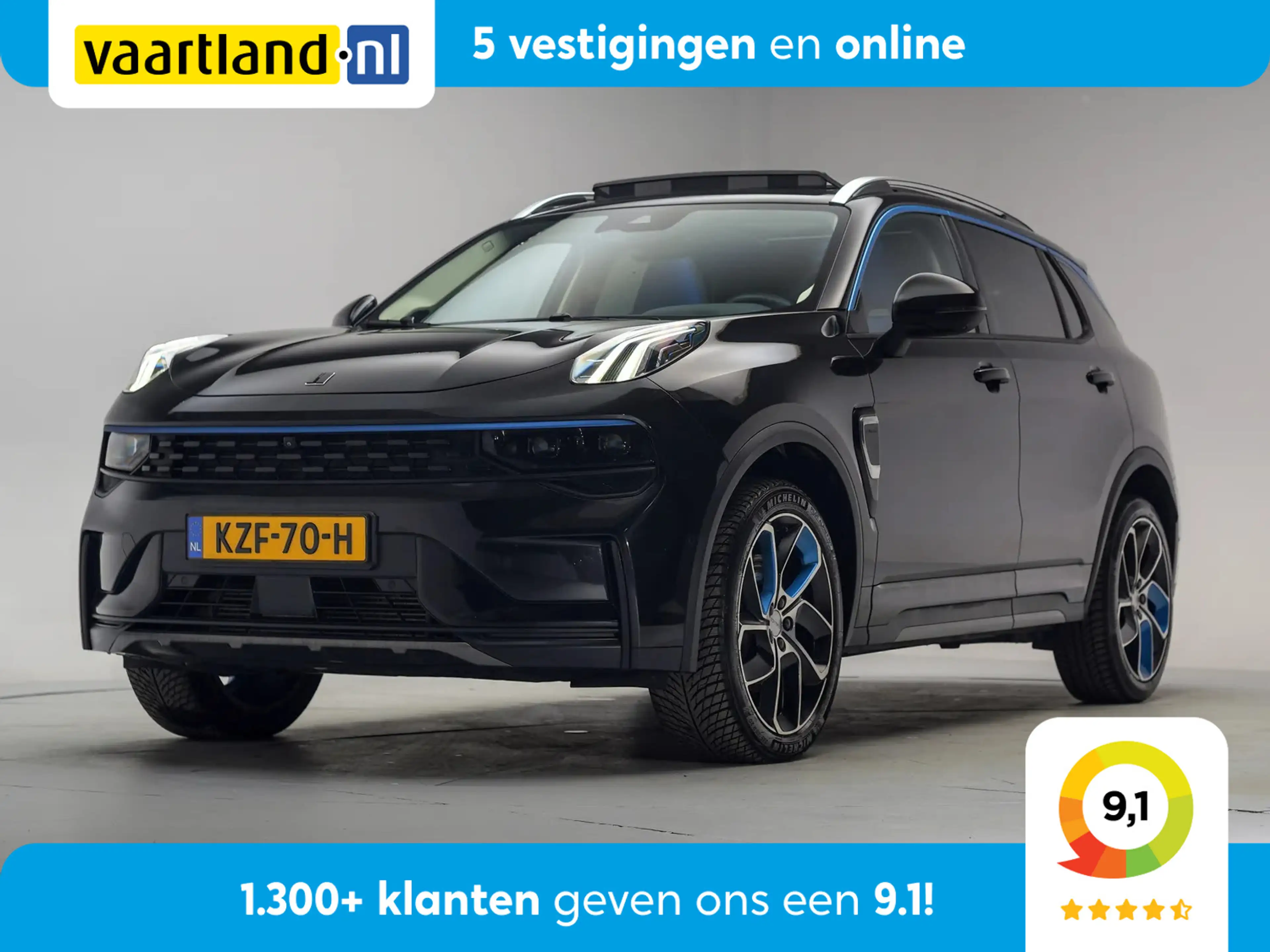 Lynk & Co 01 1.5 PHEV MY22 Zwart 6,6kWh [ SoH 94,7% | Pano Navi
