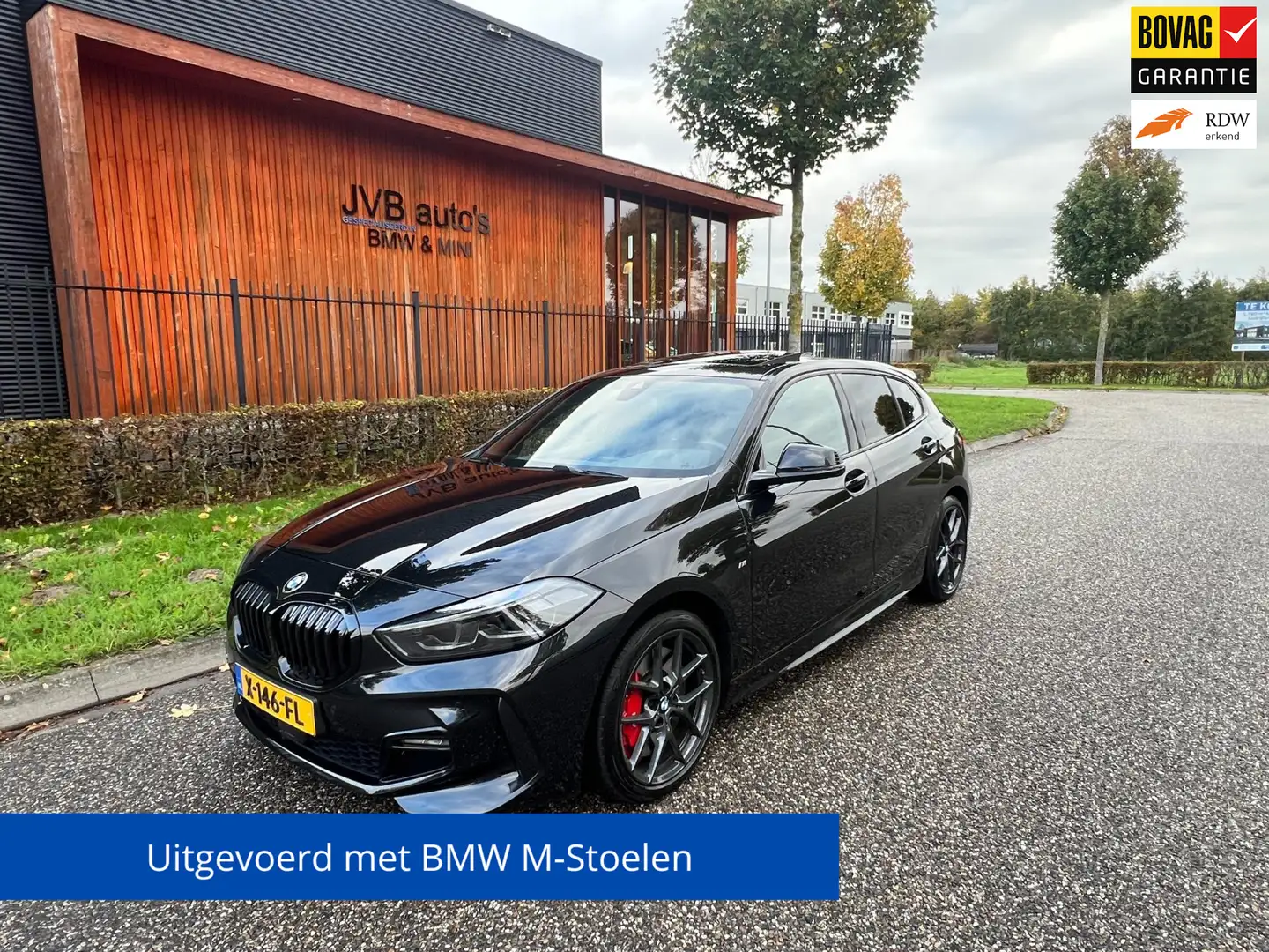 BMW 118 1-serie 118i M-Sport pro, M-stoel, panorama, H&K Schwarz - 1