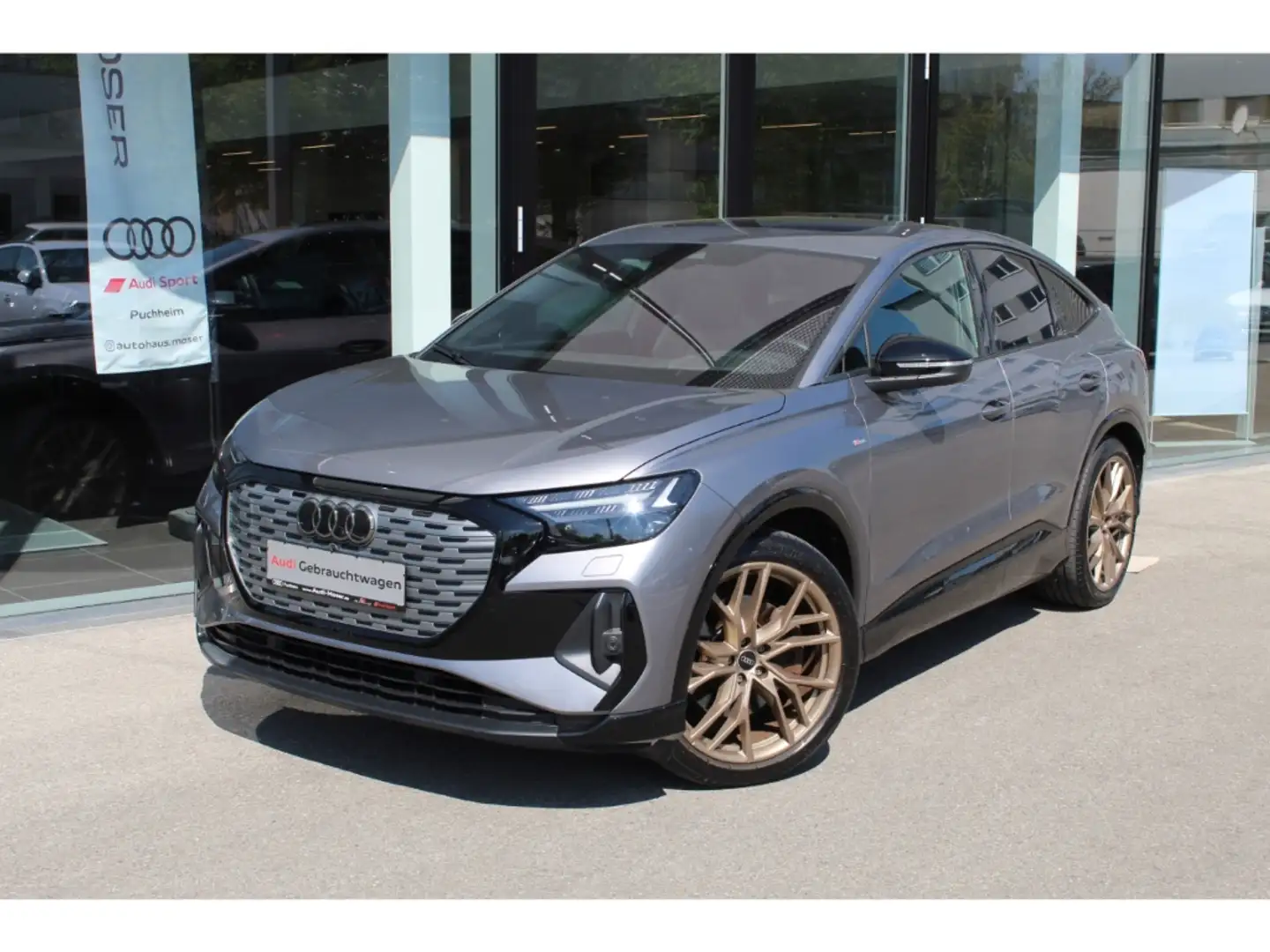 Audi Q4 e-tron Sportback 50 qu. Edition S-Line*HUD*Pano!!! Grijs - 2