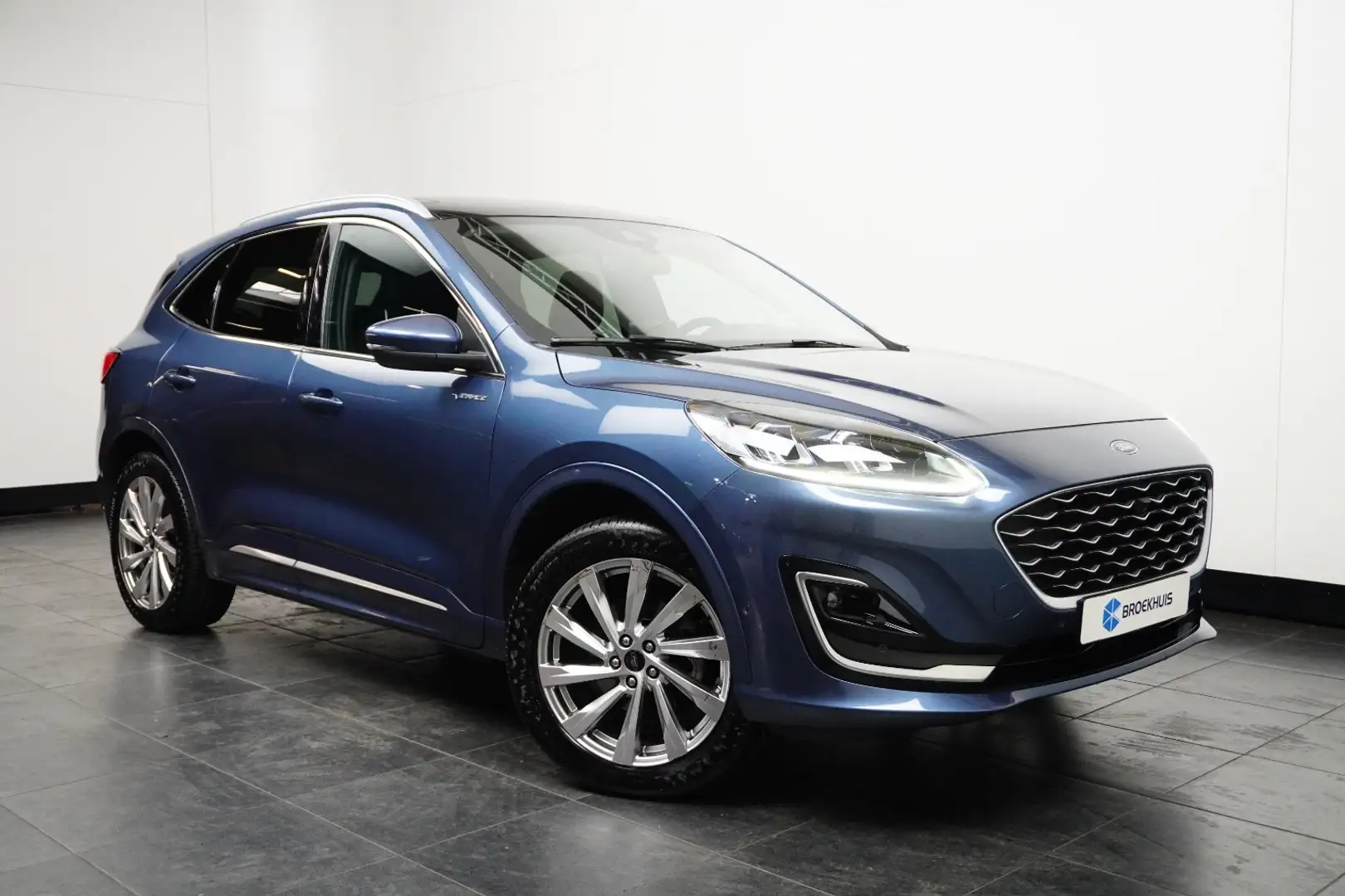 Ford Kuga 2.5 PHEV Vignale | Pano-dak | Wegklap Trekhaak | A Blauw - 2