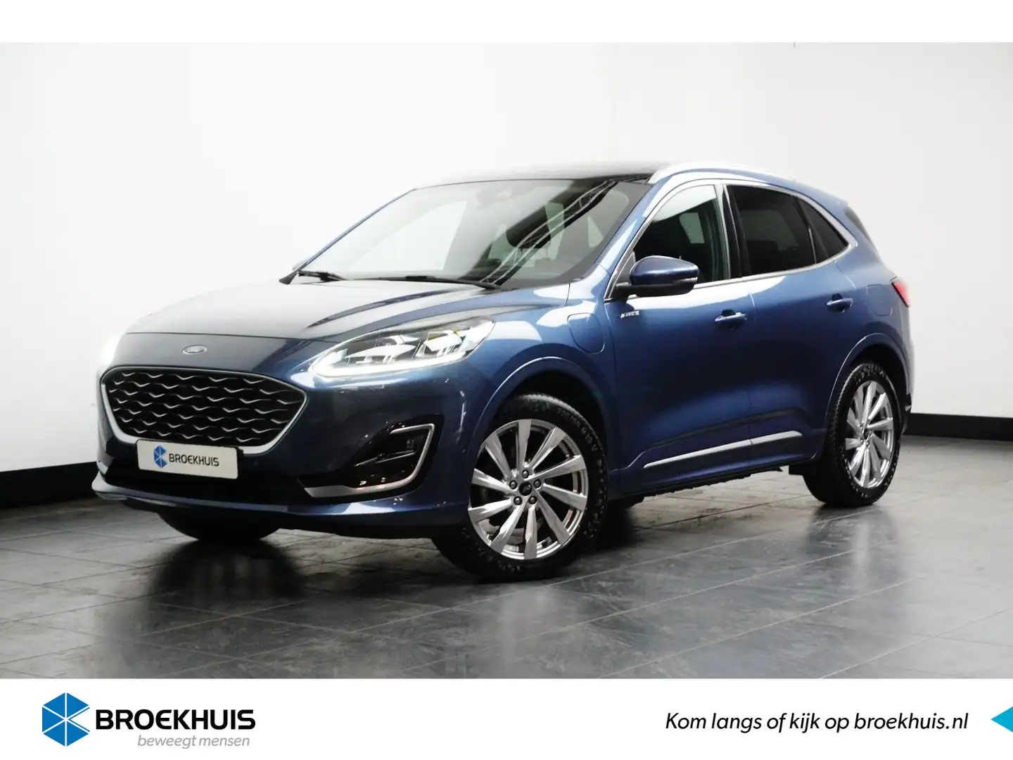 Ford Kuga 2.5 PHEV Vignale | Pano-dak | Wegklap Trekhaak | A Blauw - 1