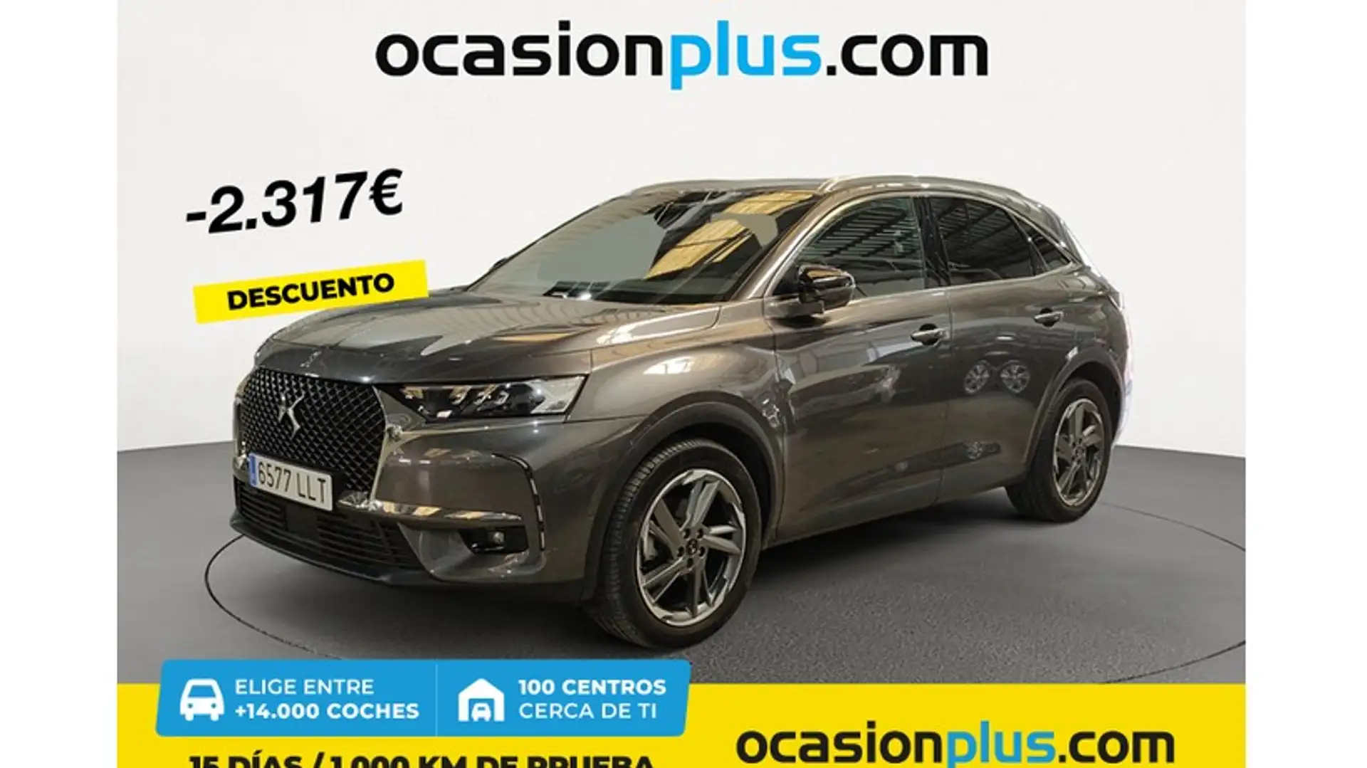 DS Automobiles DS 7 Crossback 2.0BlueHDi So Chic Aut. Gris - 1