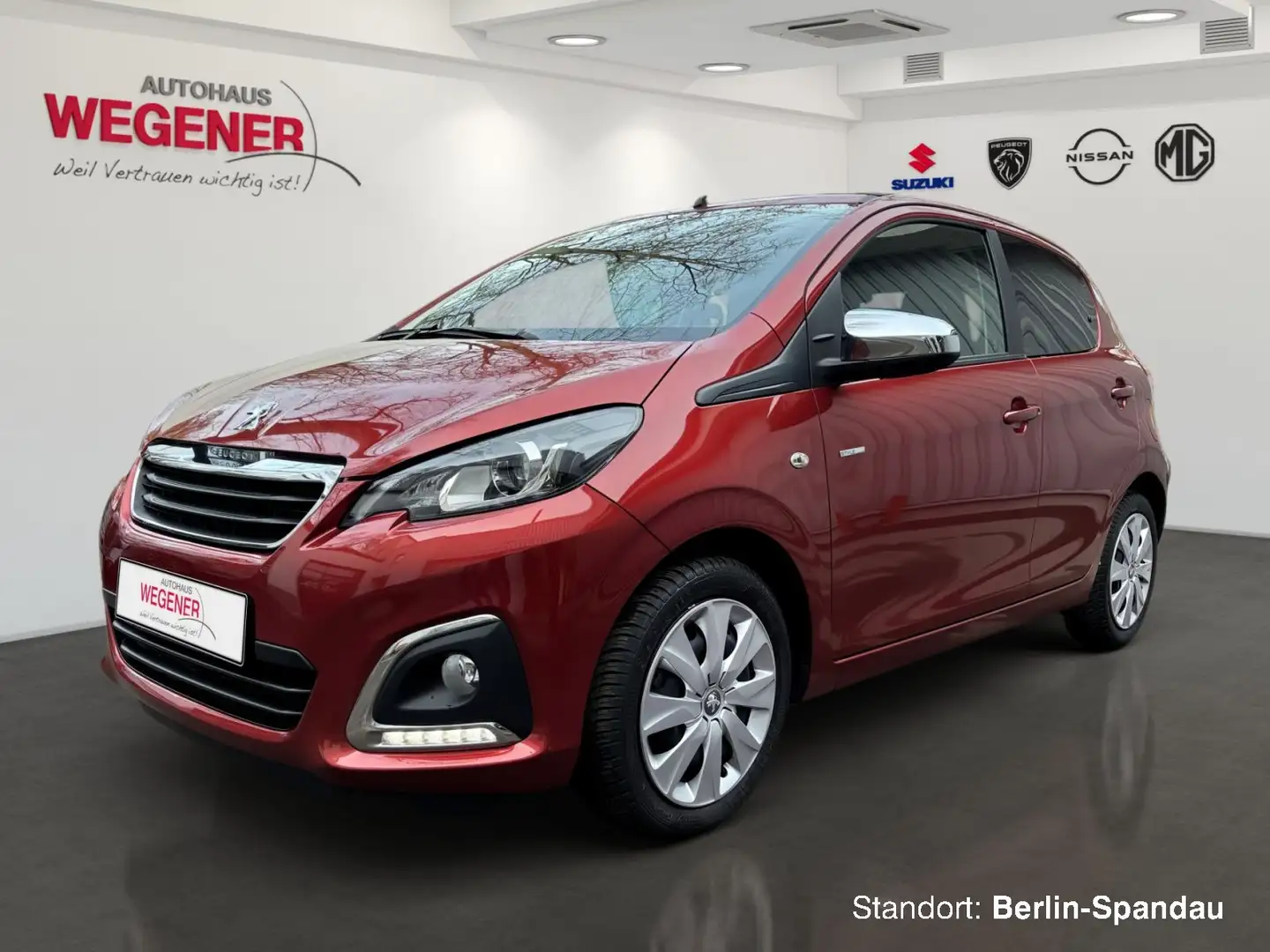 Peugeot 108 Style TOP VTi 72 1.0 FALTDACH KAMERA SHZ Rot - 1