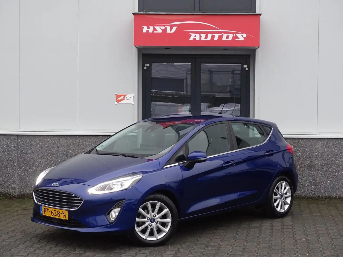 Ford Fiesta 1.0 EcoBoost Titanium navi LM 4-deurs org NL Azul - 1