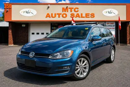 Blue 2017 Volkswagen Golf SportWagen Wagon Automatic
