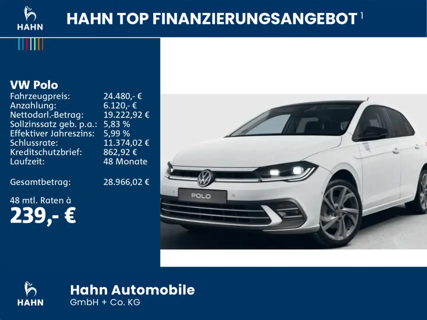 Volkswagen Polo Style 1,0TSI DSG 110PS Navi Pano Beats ACC Weiß - 2