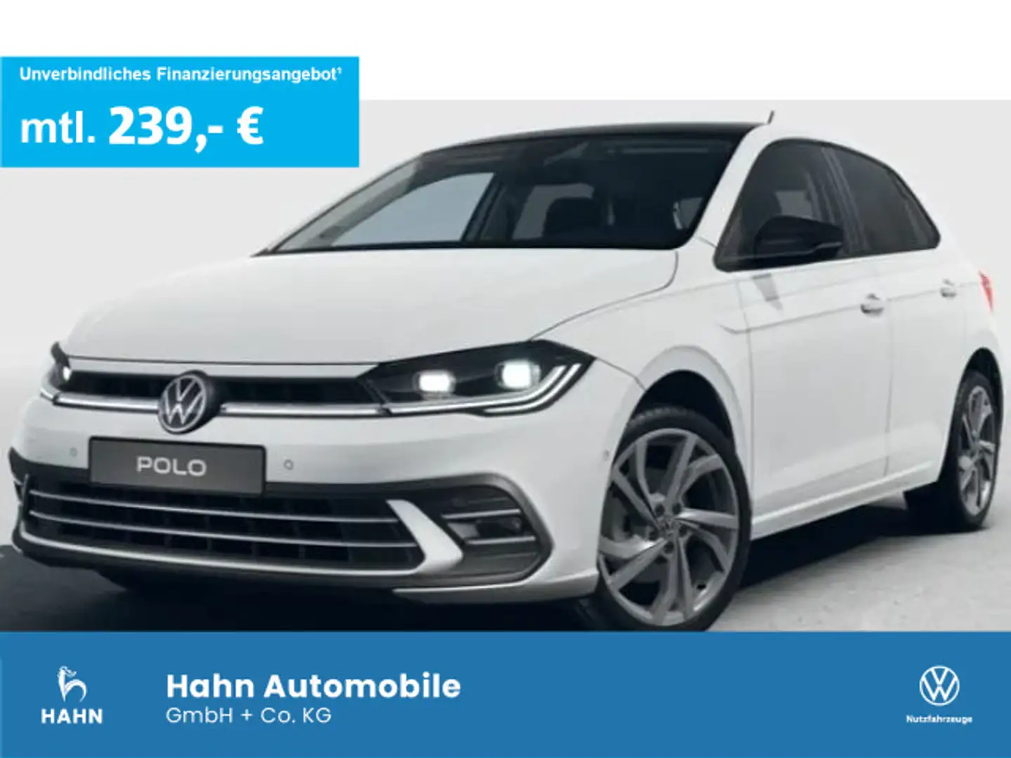 Volkswagen Polo Style 1,0TSI DSG 110PS Navi Pano Beats ACC Weiß - 1