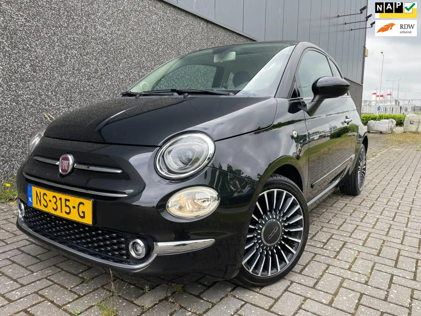Fiat 500 0.9 TwinAir Turbo Lounge/PANO/NAVI/ Noir - 1