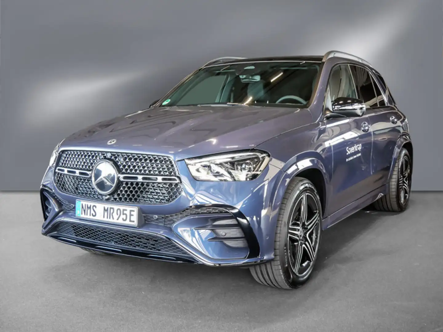 Mercedes-Benz GLE 350 de 4M BURM AMG NIGHT SPUR DISTR PANO Blau - 2
