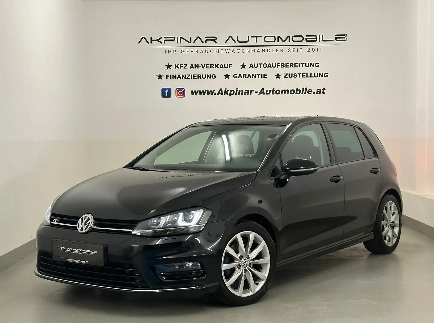 Volkswagen Golf Lounge 2.0 TDI R-Line - NAVI - LED - SHZ Noir - 1