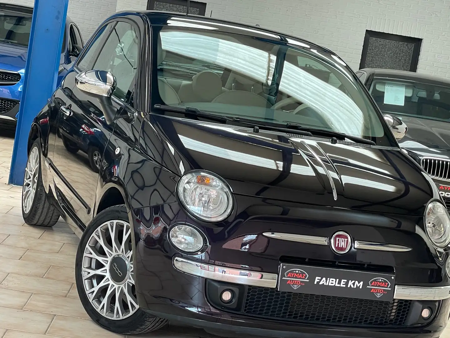 Fiat 500 500 1.2i *** EURO 6B / TOIT PANORAMIQUE *** Mauve - 2