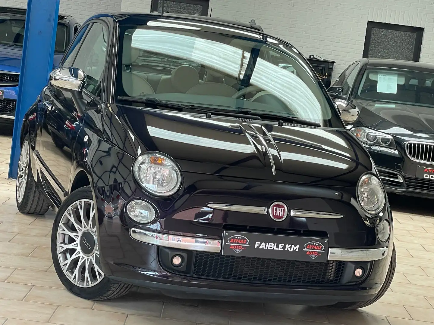 Fiat 500 500 1.2i *** EURO 6B / TOIT PANORAMIQUE *** Mauve - 1