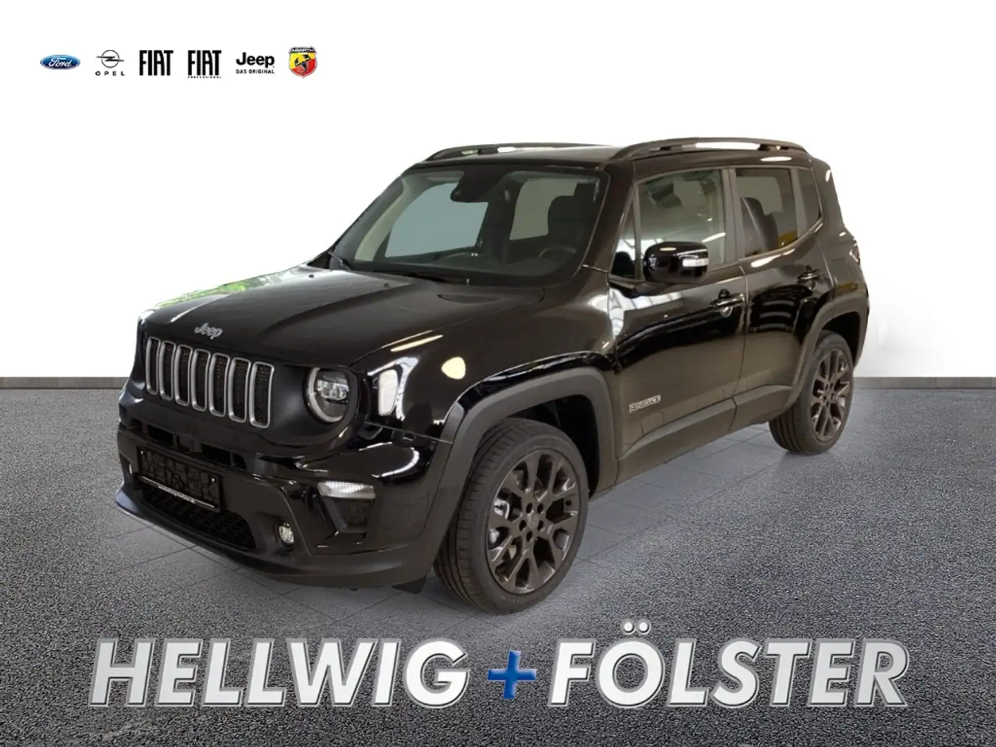 Jeep Renegade S-Edition PHEV Pano Navi Leder LED ACC Mehrzonenkl Zwart - 1