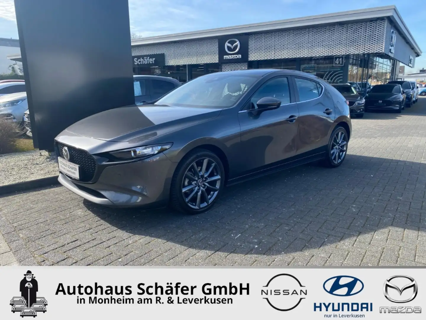 Mazda 3 Selection HUD Navi LED Blendfreies Fernl. ACC Appl Grau - 1