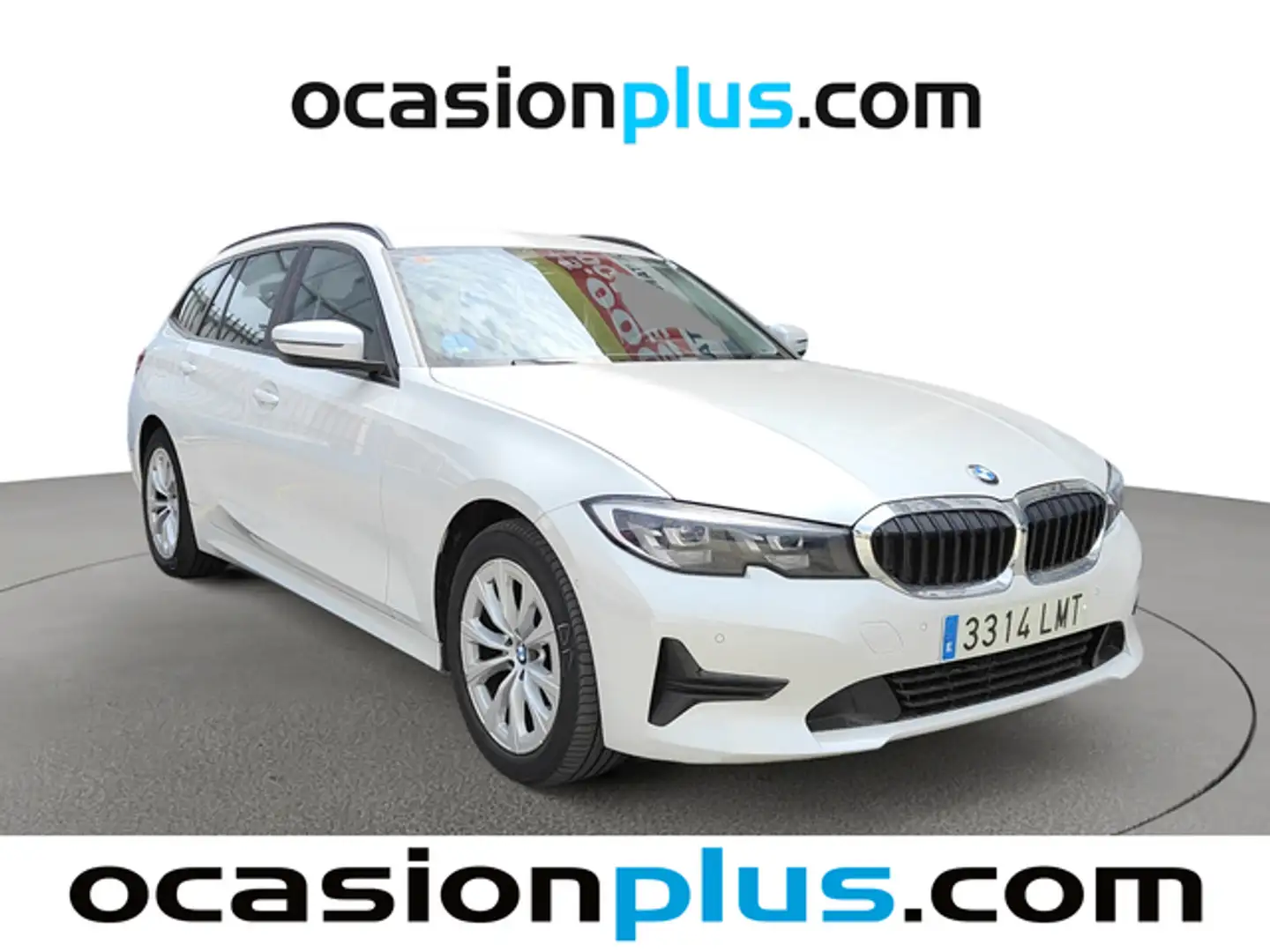BMW 320 320dA Touring Blanc - 2