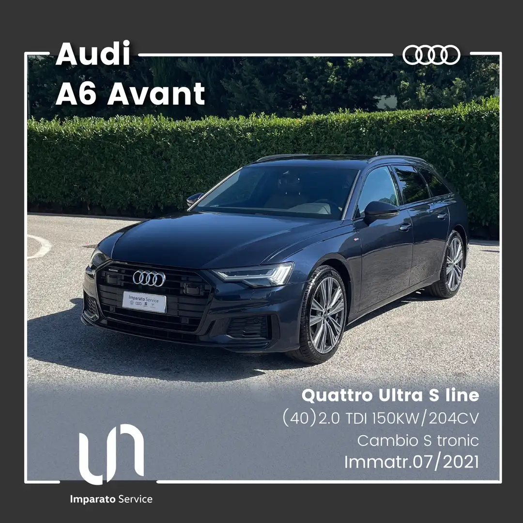Audi A6 Avant 2.0 TDI S tronic Quattro Ultra S line 150KW Blu/Azzurro - 1