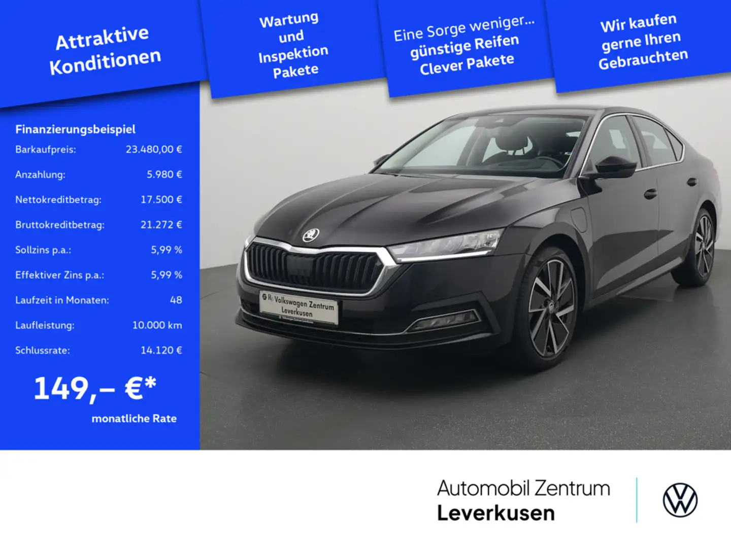 Skoda Octavia iV First Edition DSG NAVI AHK HUD VIR Schwarz - 1