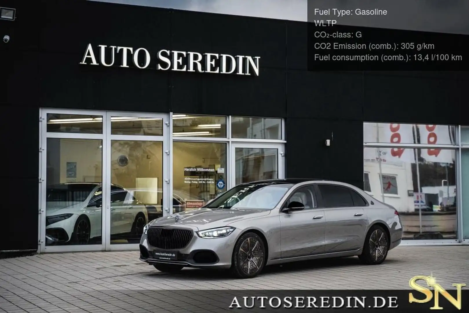 Maybach 4M+NIGHT SERIES+MOJAVE SILVER+4SEATS+BURM Zwart - 1