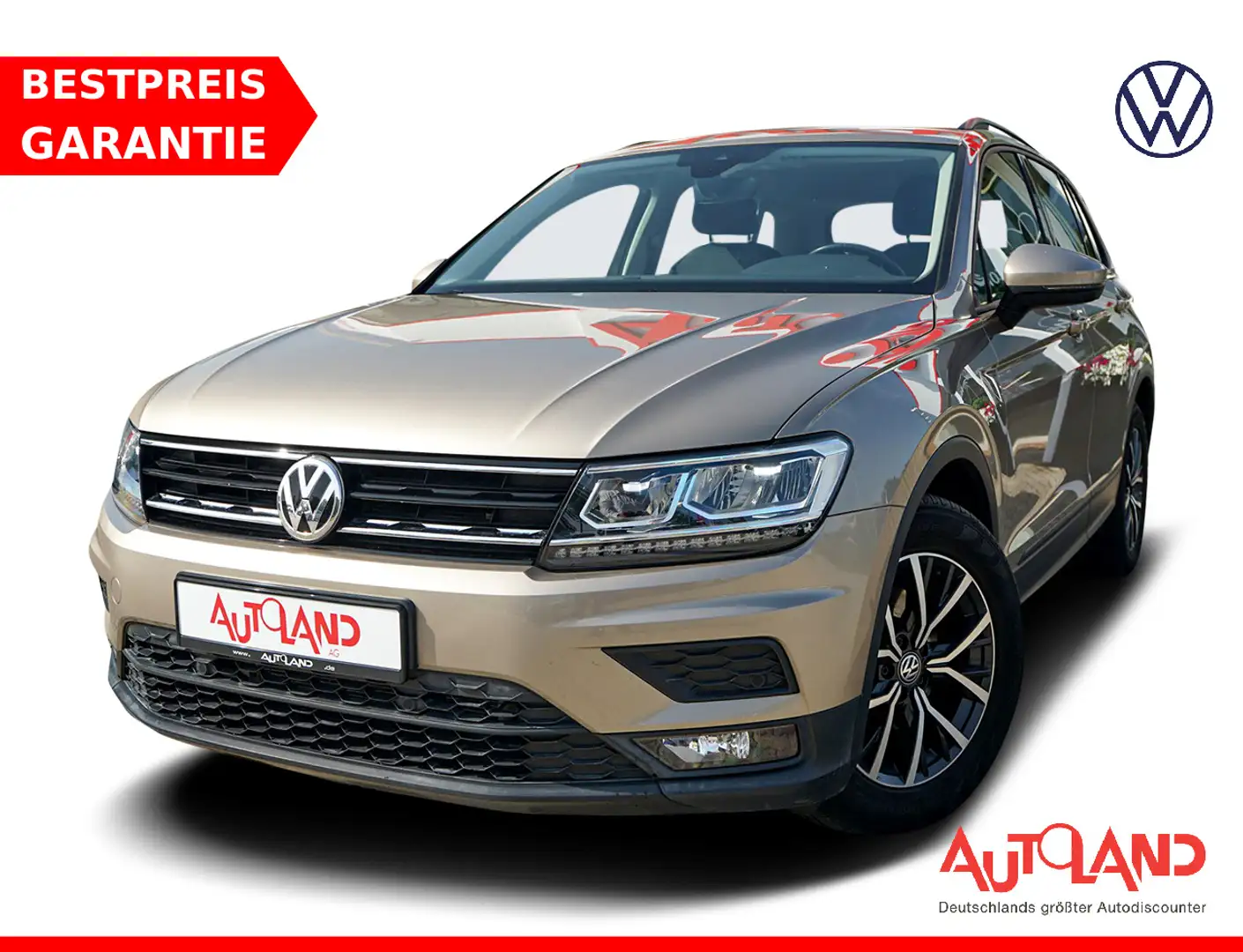 Volkswagen Tiguan 1.4 TSI LED Navi AHK Spurhalte Beige - 1
