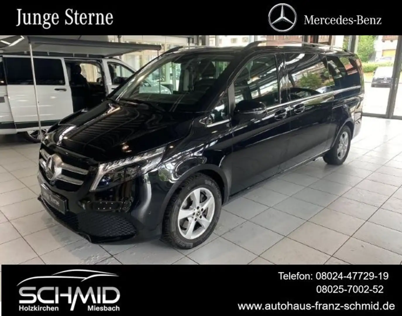 Mercedes-Benz V 300 d 4MATIC AVA Extralang AHK 360° Abstand LE Schwarz - 1