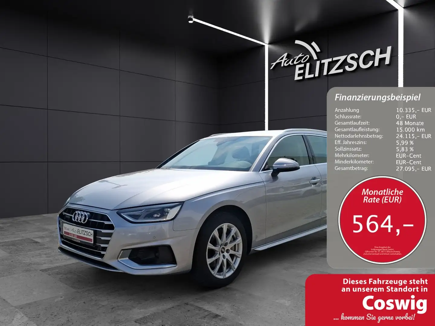 Audi A4 Avant 40 TFSI advanced quattro S-tronic Navi AV... Silber - 1