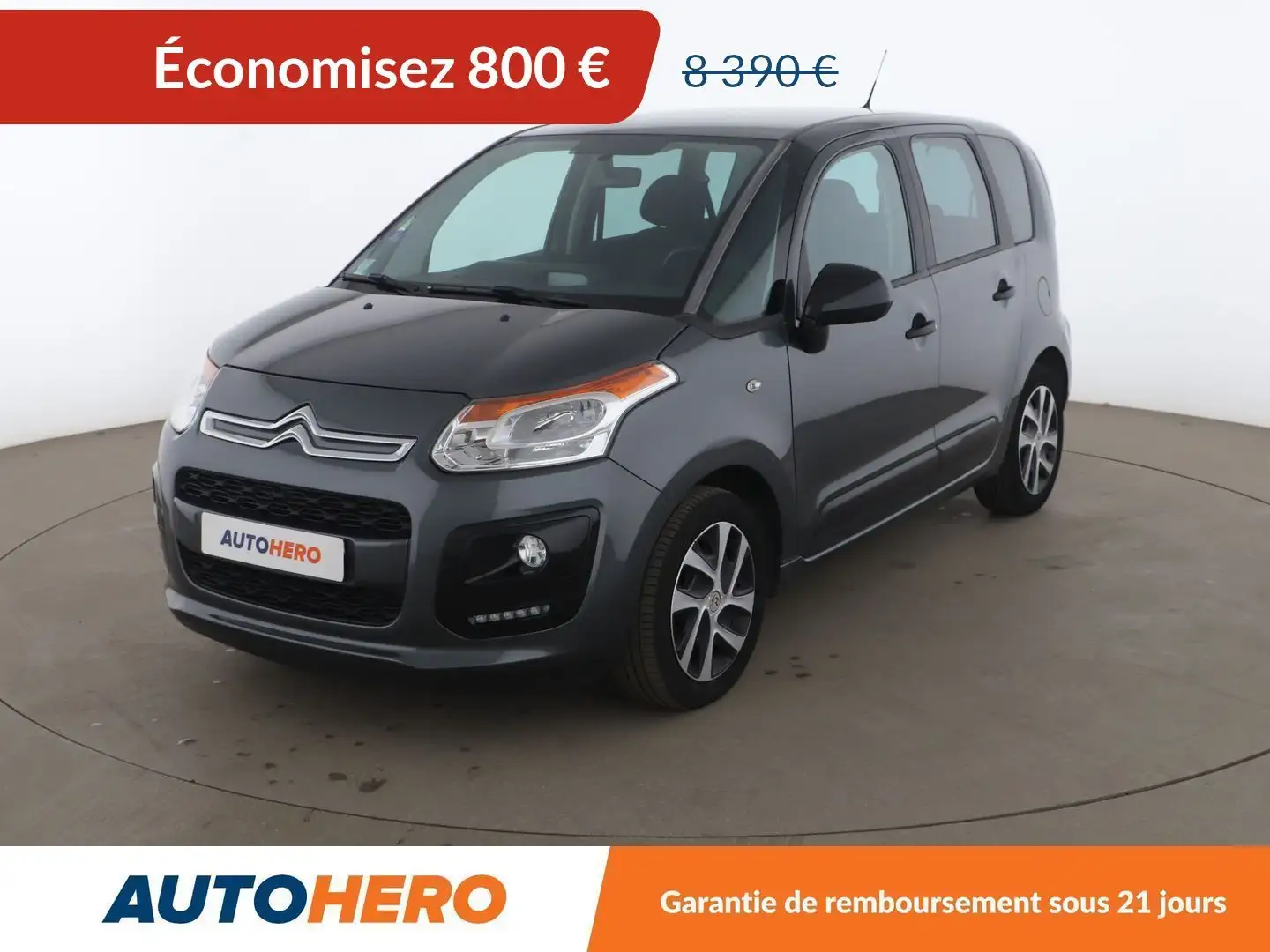Citroen C3 Picasso 1.2 PureTech Confort Gris - 1