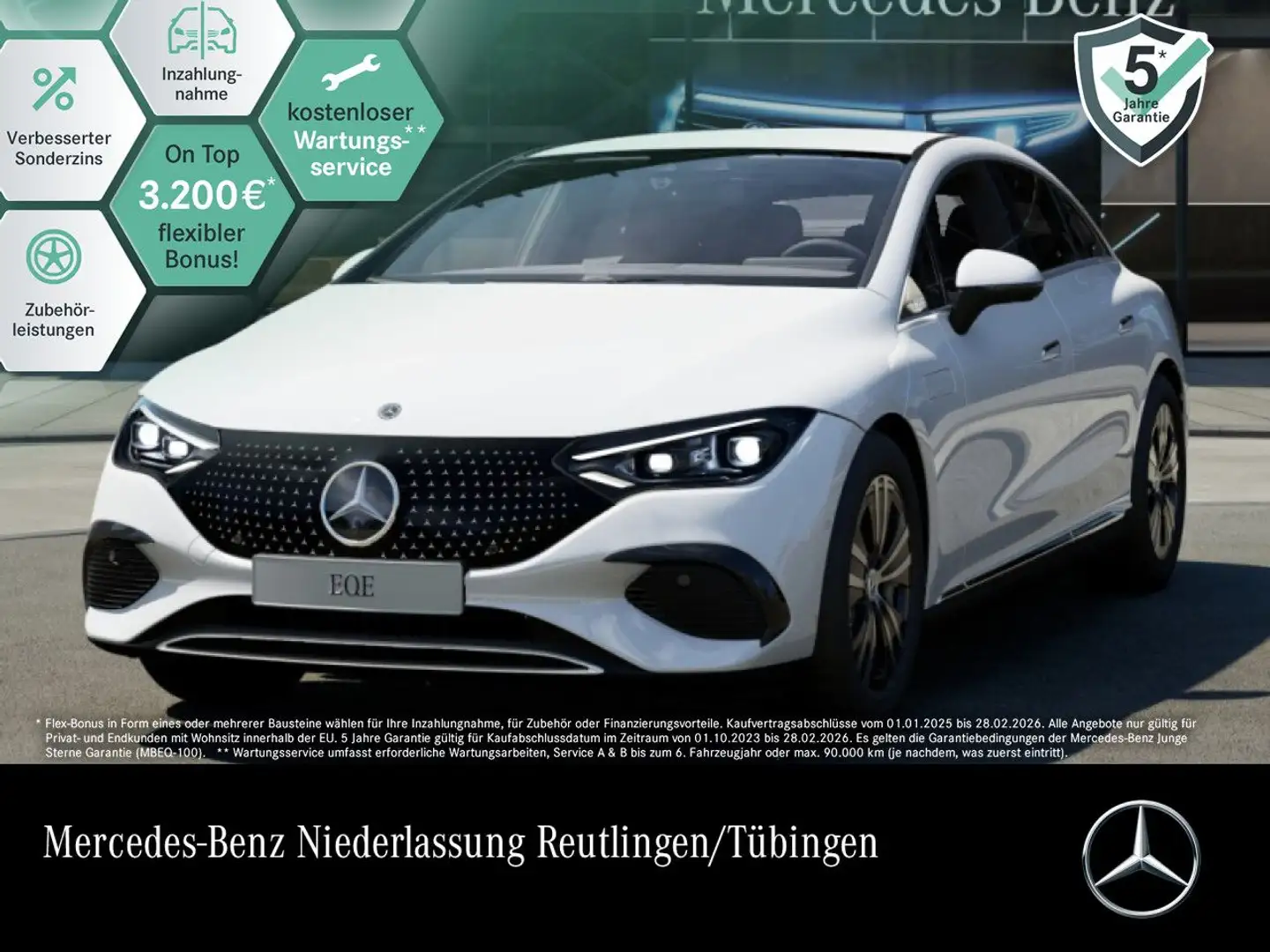 Mercedes-Benz EQE 300 EQE 350 Avantgarde Fahrass WideScreen Airmat AHK Weiß - 1