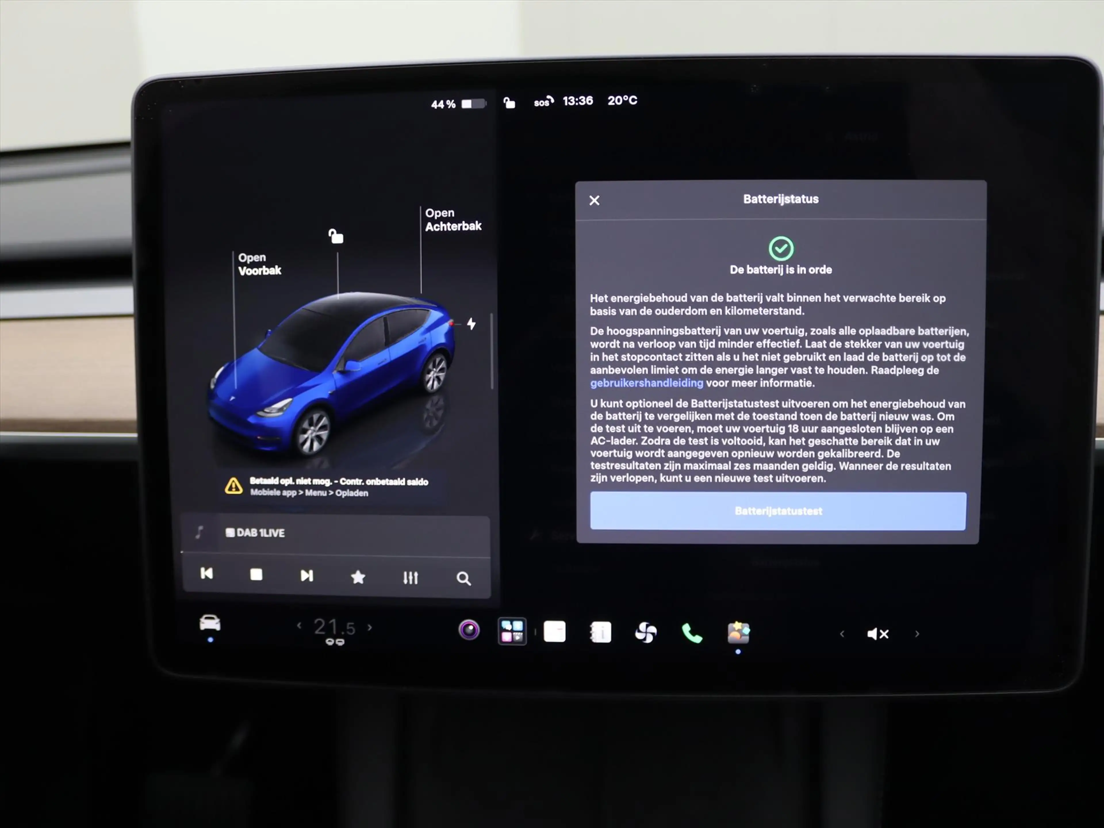 Tesla Model Y Long Range AWD 75kWh 351pk 93.6% SoH [ TREKHAAK+AM — photo 35