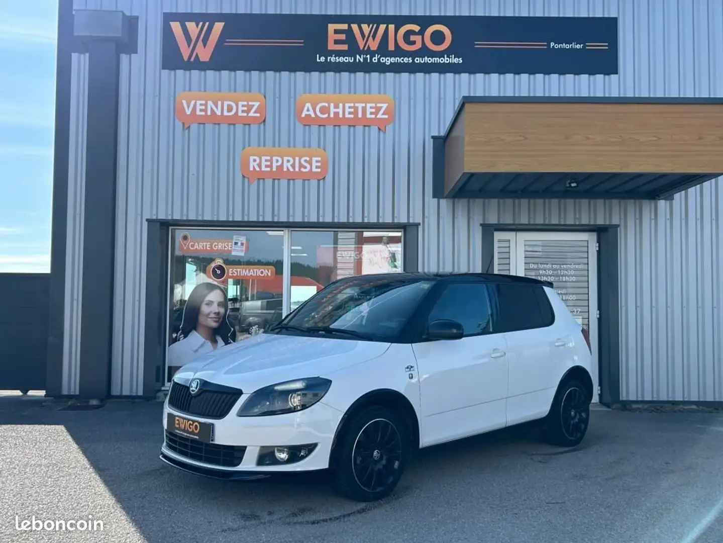 Skoda Fabia 1.2 TSI 85 MONTE CARLO Blanc - 1