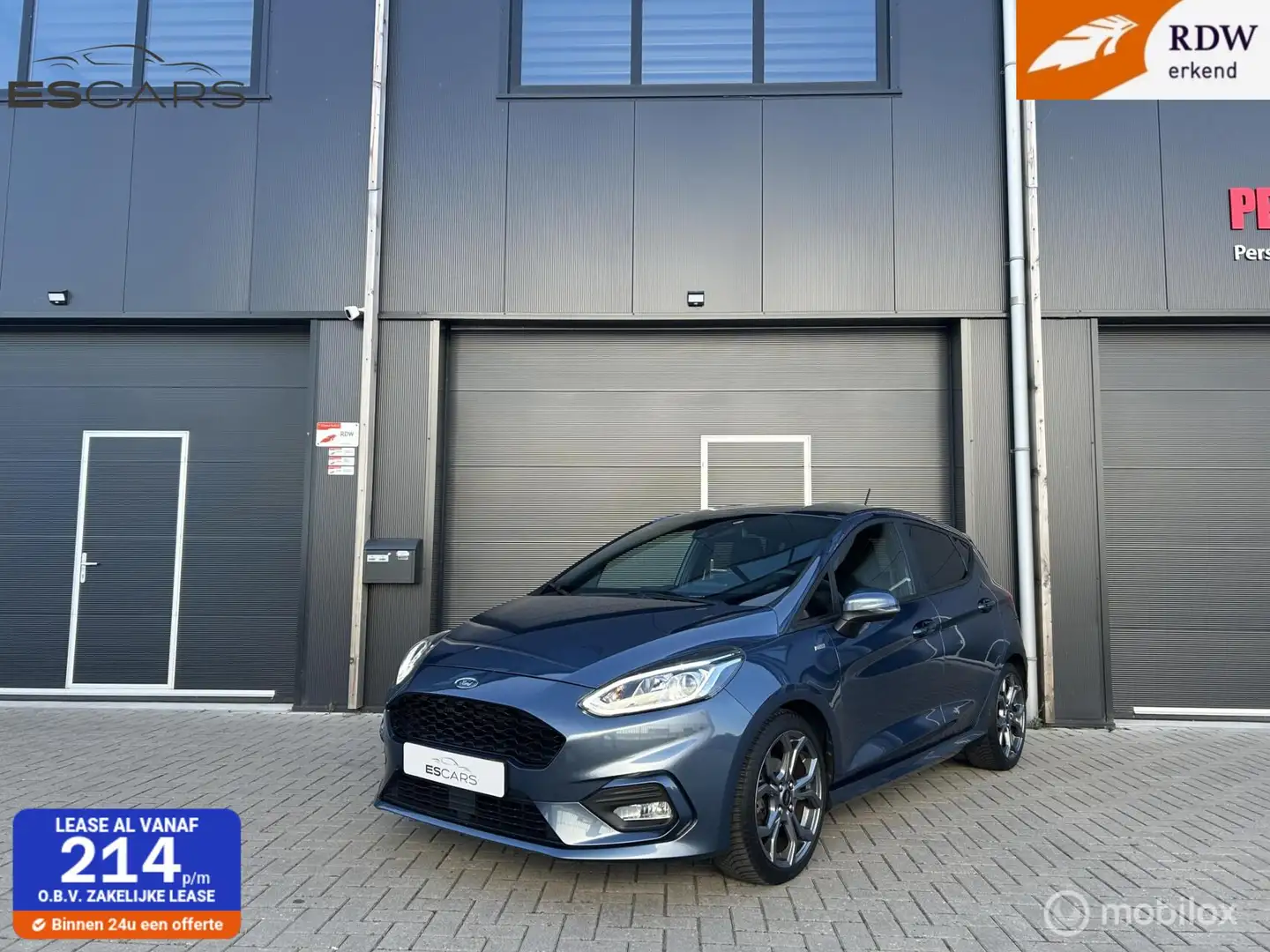 Ford Fiesta 1.0 EcoBoost ST-Line Led | Carplay | Navi Blauw - 1