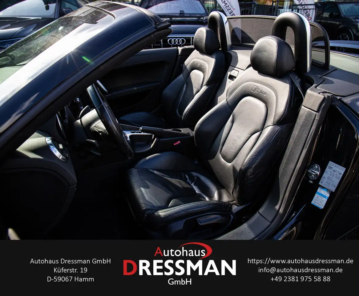 AUDI TT ROADSTER 2.0 TFSI S-LINE - 200 ch - 144 646KMS - SELLERIE CUIR - VOLANT EN CUIR - PACK SPORT