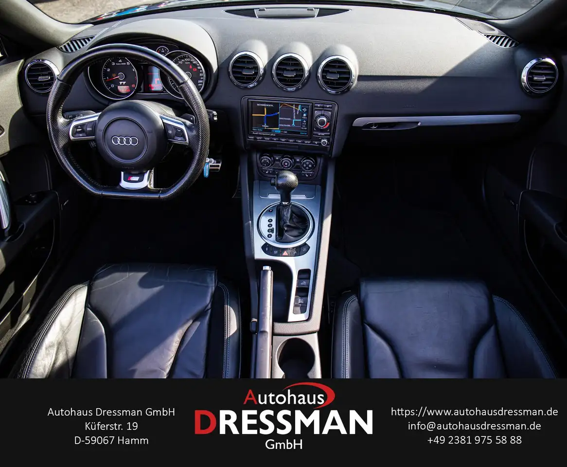 AUDI TT ROADSTER 2.0 TFSI S-LINE - 200 ch - 144 646KMS - SELLERIE CUIR - VOLANT EN CUIR - PACK SPORT