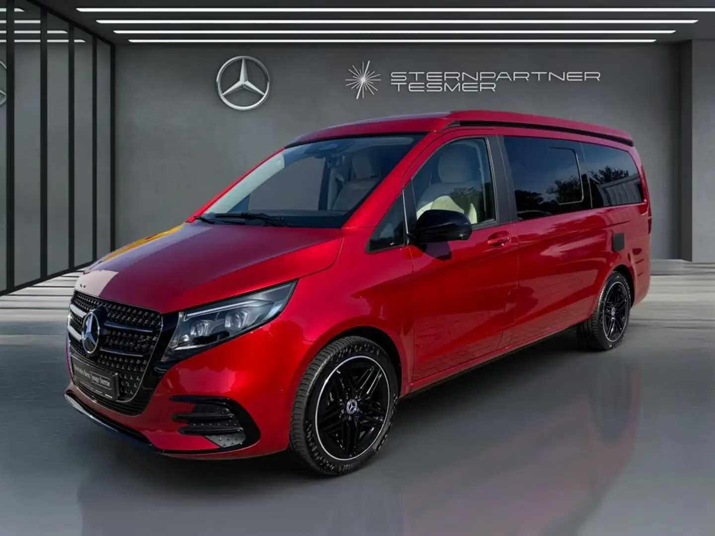 Mercedes-Benz V 300 d Marco Polo 4M AMG AIRMATIC+EASY-UP+AHK Rood - 2
