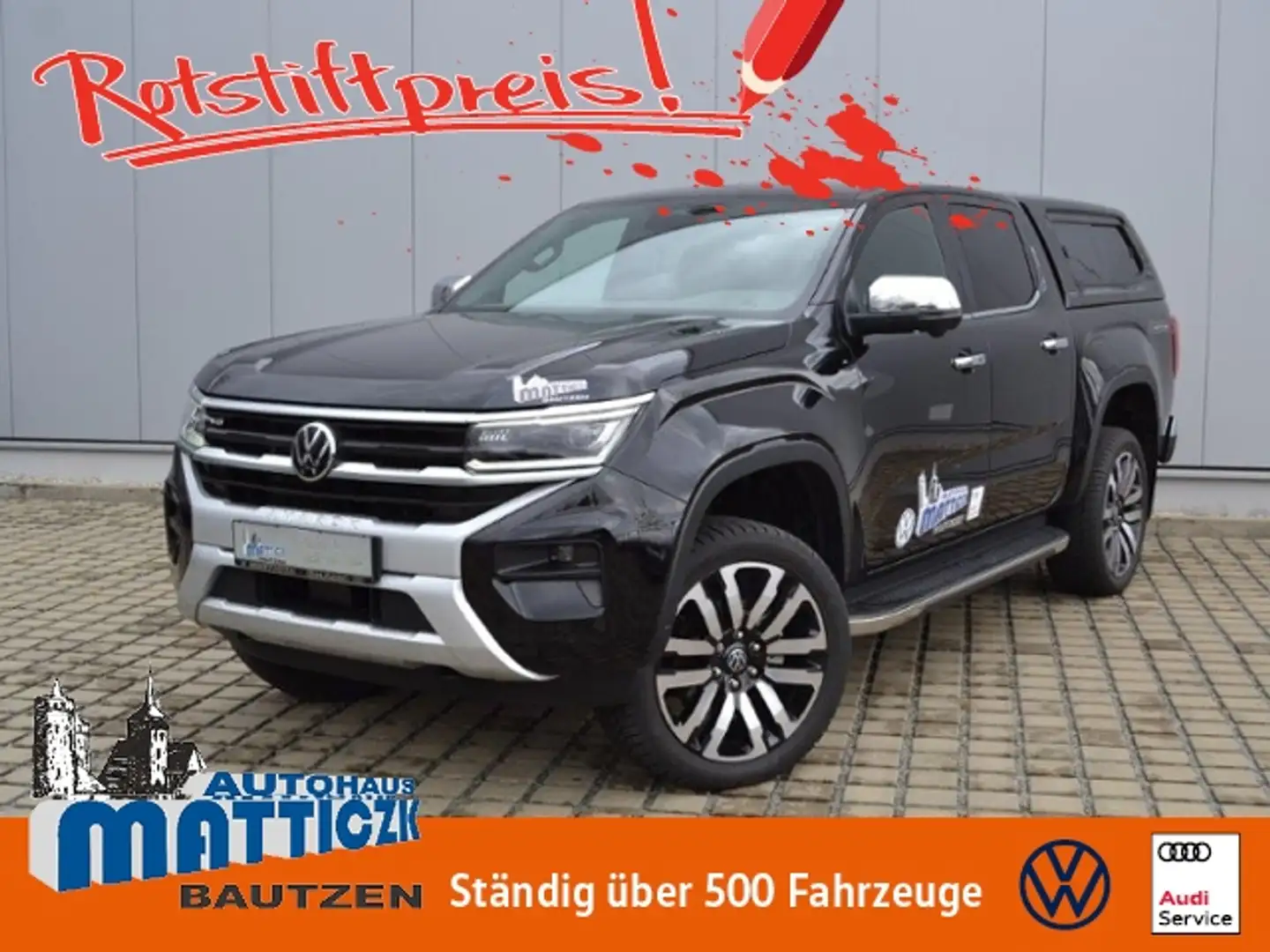 Volkswagen Amarok 3.0 TDI 241 PS 4M Autom. Aventura HARDTOP/AHK/STA Schwarz - 1