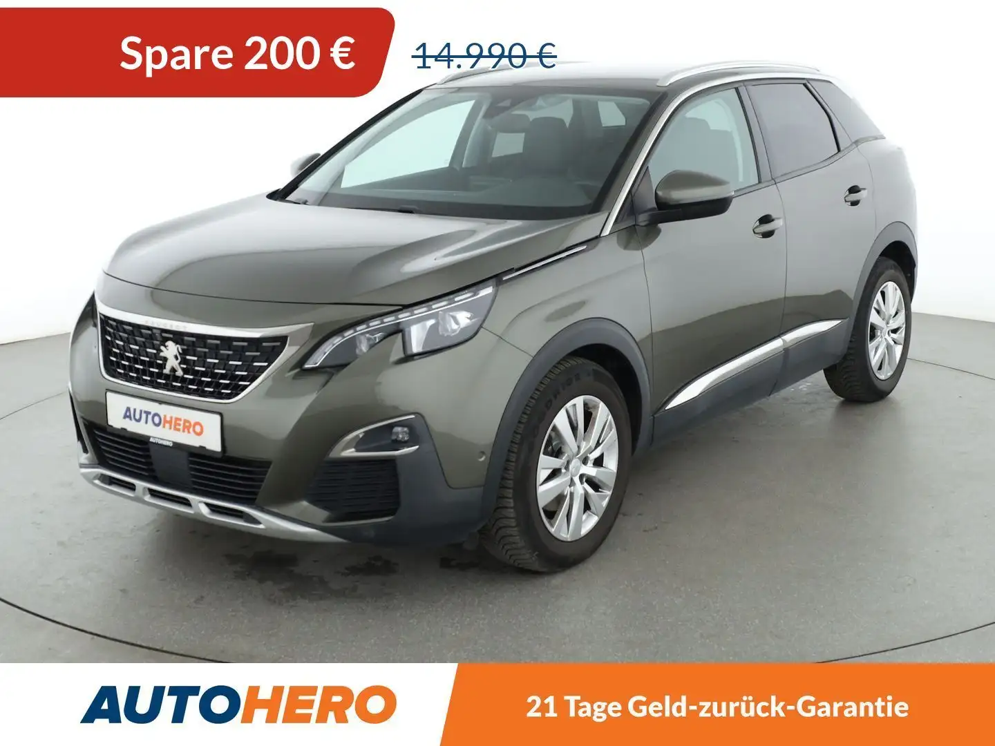 Peugeot 3008 1.2 PureTech Allure Business*NAVI*LED*TEMPO*CAM* Grün - 1