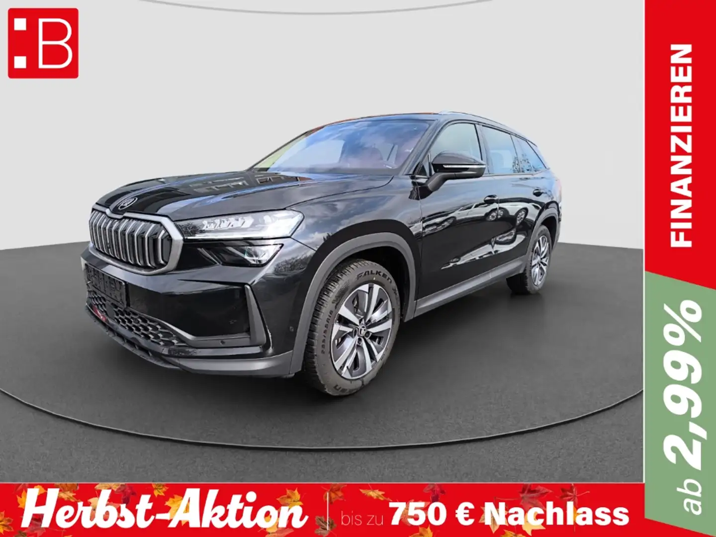Skoda Kodiaq 2.0 TDI 4x4 DSG Selection NAVI AHK RFK ACC PDC KES Schwarz - 1