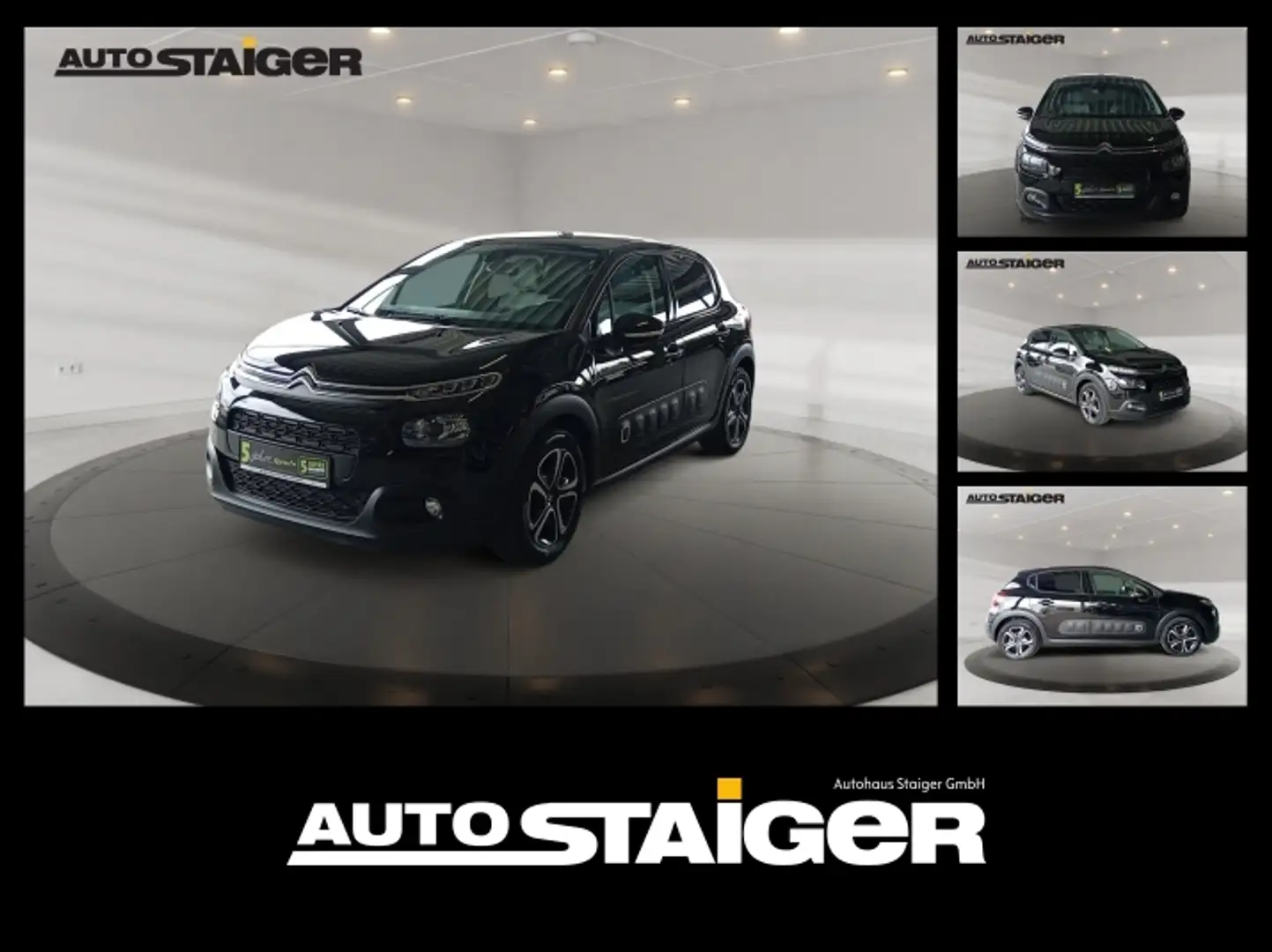 Citroen C3 Shine 110 LED+Navi+Pano+SD+Kam.+KeyLess+PDC Noir - 1