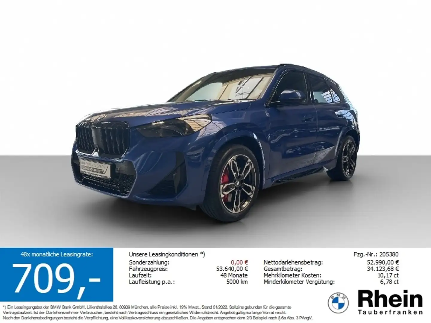 BMW X1 xDrive23i SAG M Sport NaviProf*HUD*AHK Blau - 1