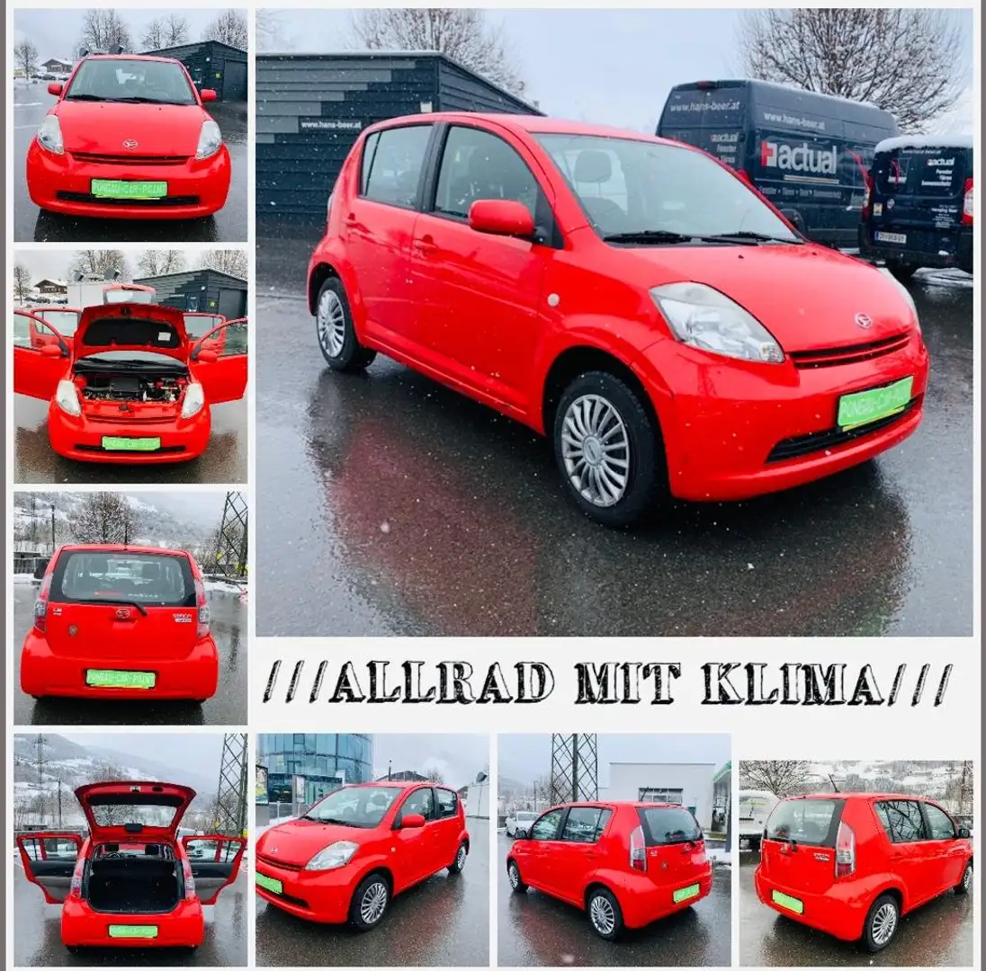 Daihatsu Sirion 1,3 Top  S 4WD ///ALLRAD/// MIT KLIMA OHNE PICKERL Rot - 1