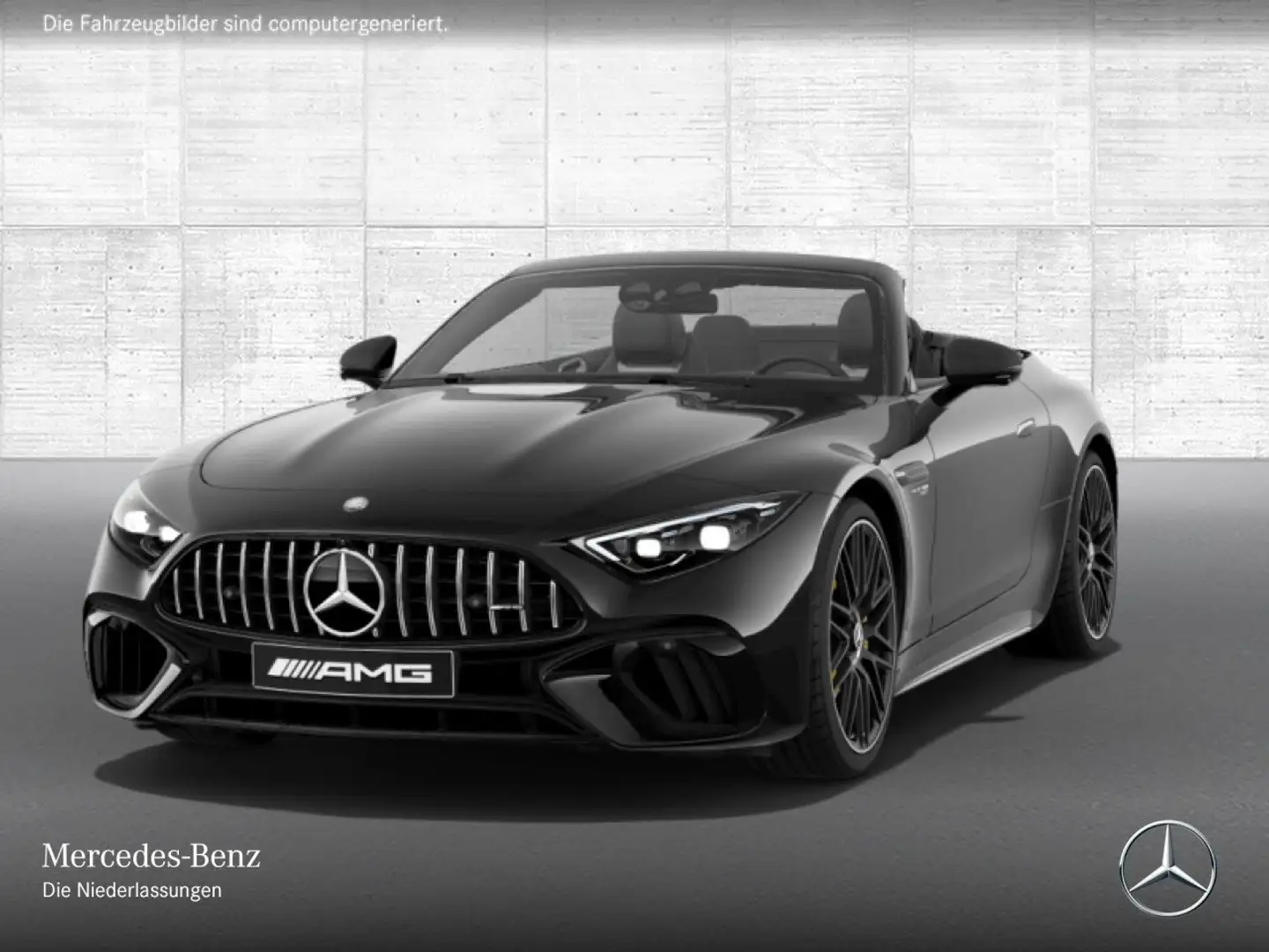 Mercedes-Benz SL 63 AMG Cab. 4M 360° Burmester Distr+ Multisitz Schwarz - 2