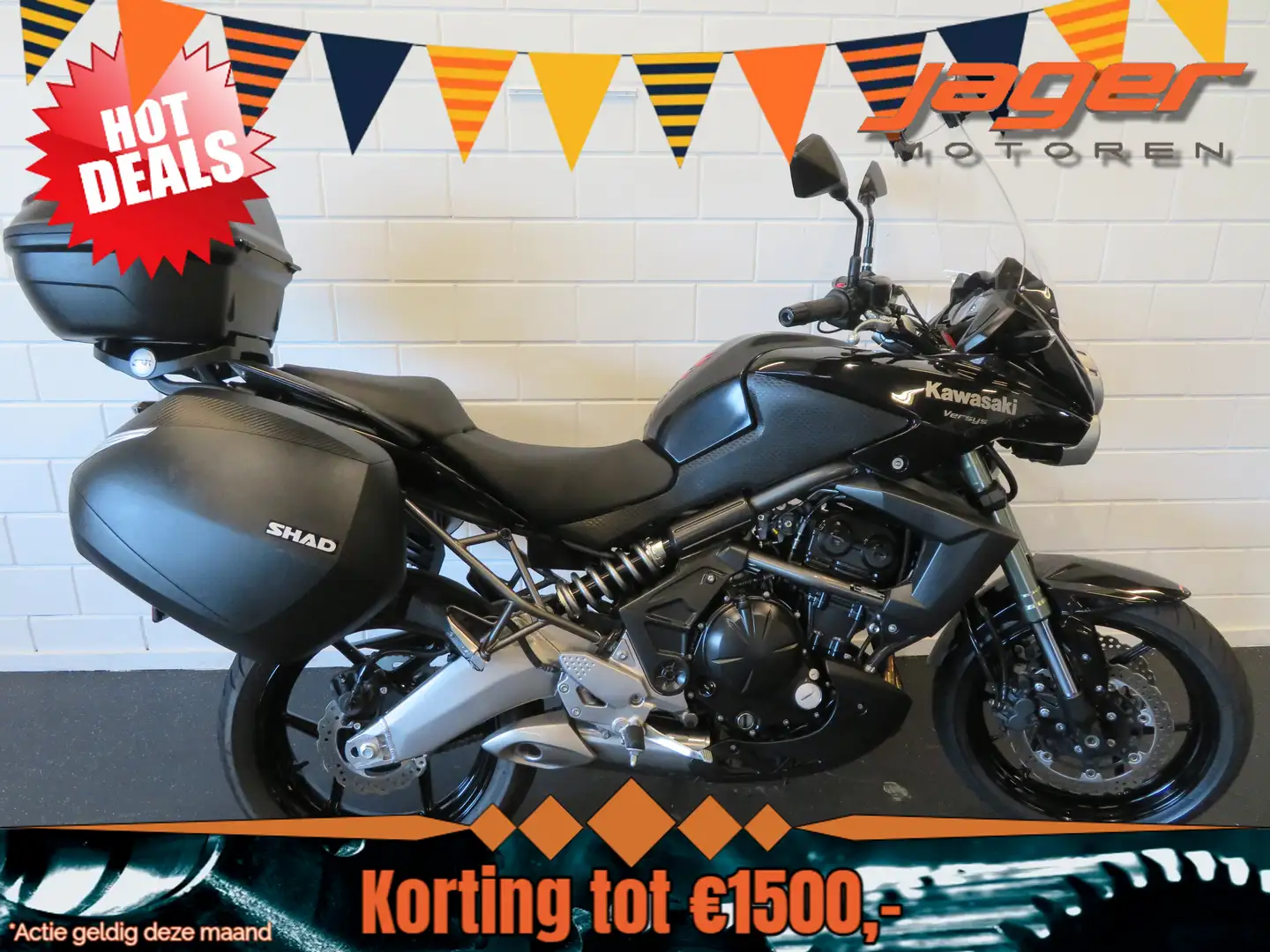 Kawasaki Versys 650 ABS NIEUWSTAAT! KOFFERS Zwart - 1