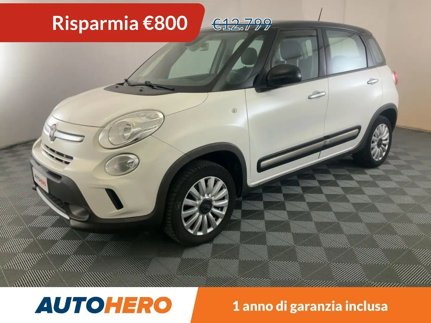 Fiat 500L 1.4 Turbo Trekking 120 CV Bianco - 1