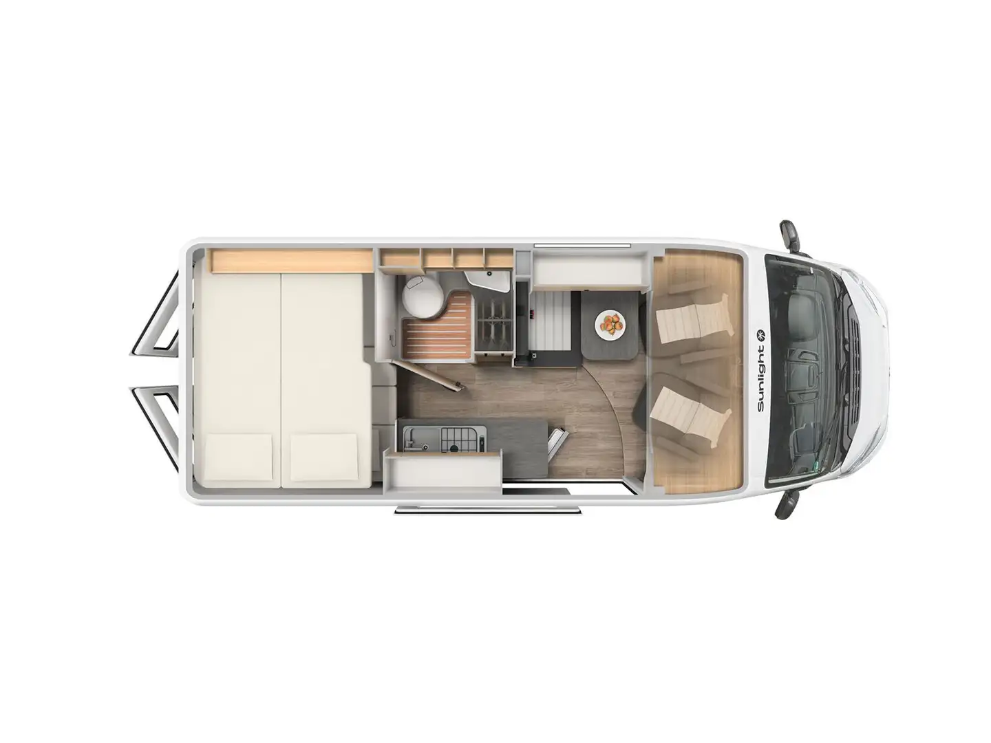 Sunlight Adventure Cliff 601 4 vollwertige Schlafplätze! Grau - 2