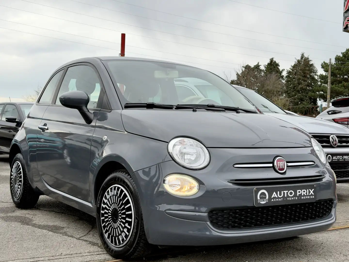 Fiat 500 1.0i MHEV Cult Clim Cruise PDC Euro 6d Gris - 2