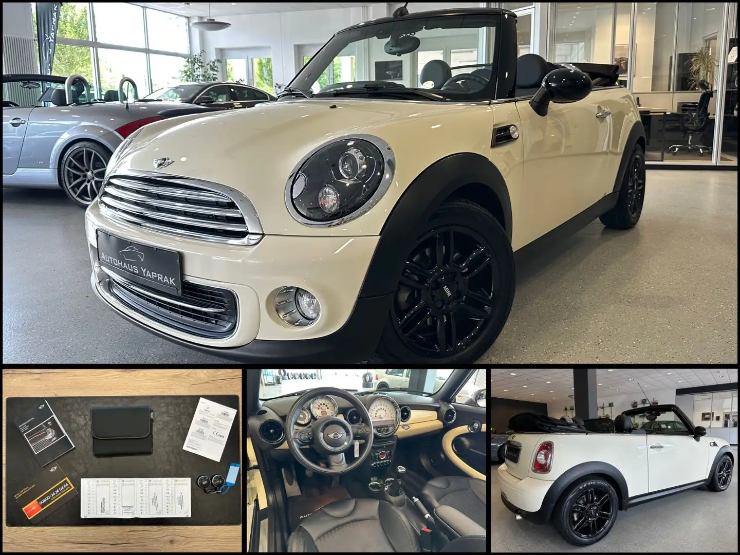 MINI Cooper Cabrio |35.160km|Xenon|S.heft|Leder Weiß - 1
