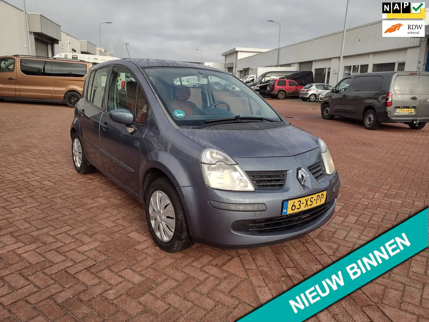 Renault Modus 1.4-16V Air MOOIE AUTO BEL 0619590613 HOGEN IN STA Azul - 1